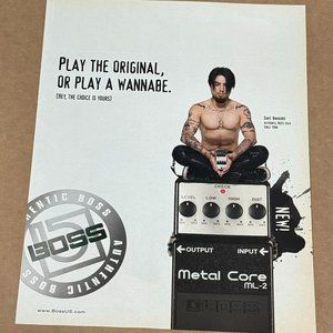 Dave Navarro of Jane's Addiction - BOSS Pedals - 2007 Print Advertisement